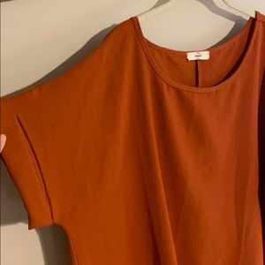 Super cute oversized orange tunic!